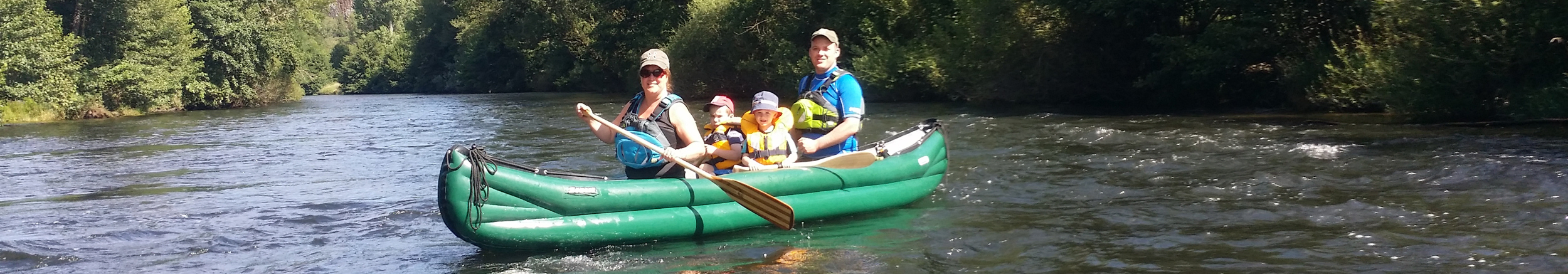 Inflatable Canoes for paddling with a canoe paddle